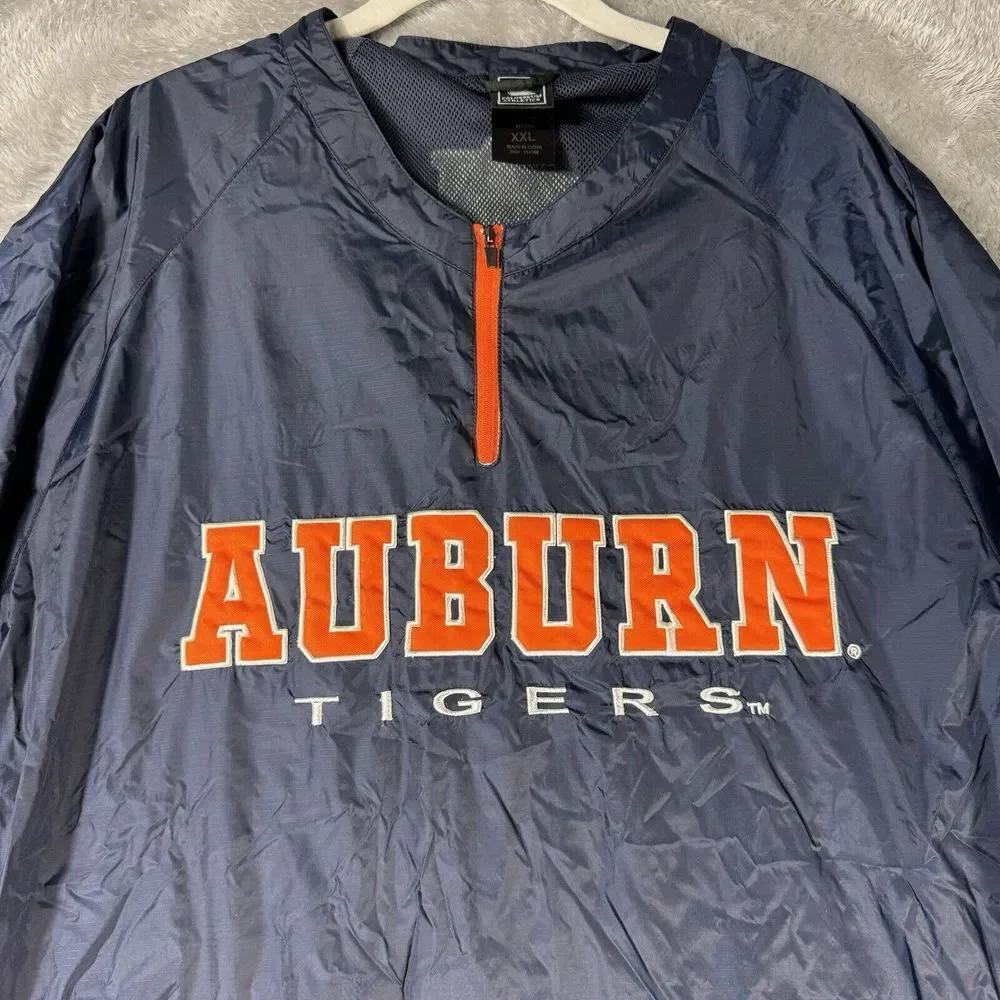 Auburn University Windbreaker Raincoat  Jacket XXL  Colosseum Athletics Packable